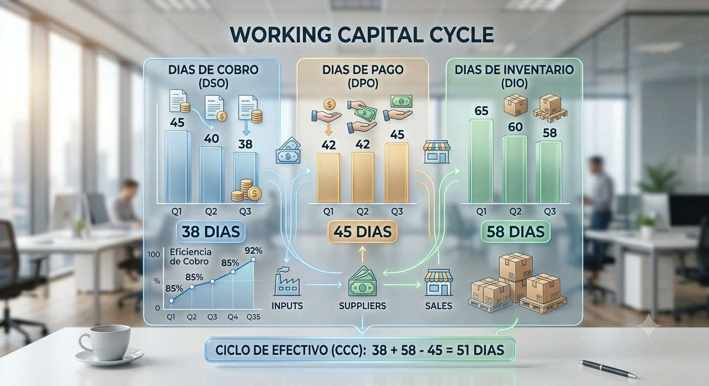 Qué es el DSO, DPO y CCC: guía completa de working capital.